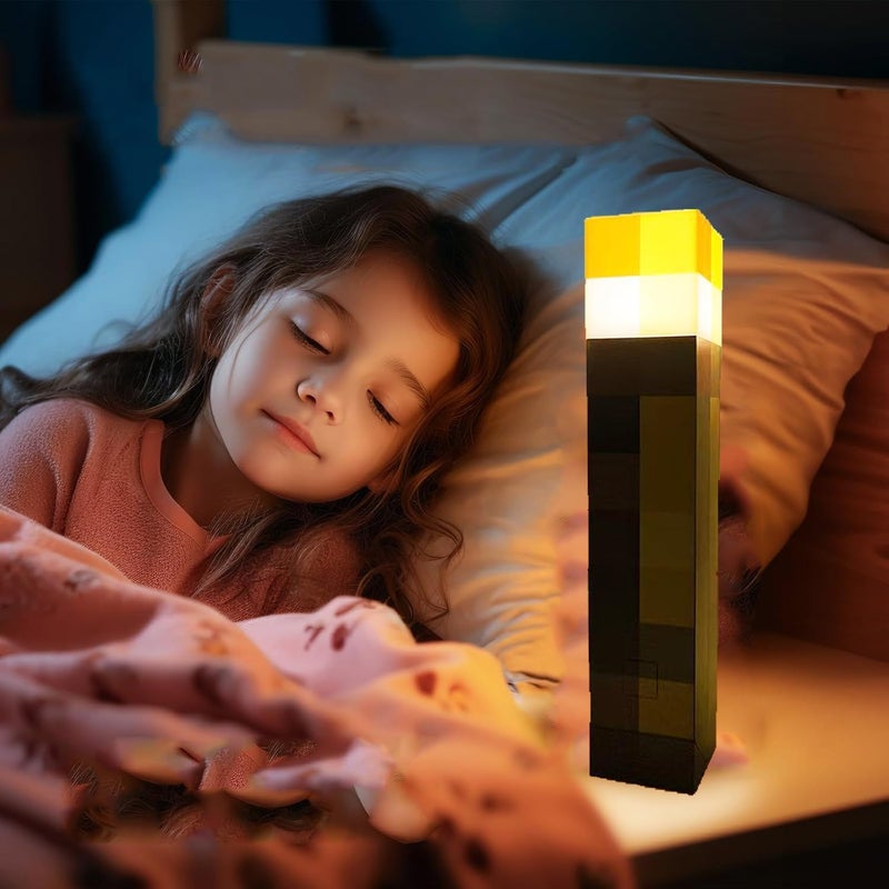 Yevheniy Light-up Wall Torch Lamp with 7-Color Change, Hand Held & Wall Mountable Table Lamps, USB Rechargeable Night Light, Costume Cosplay Bedside Lamp for Home/Office Decor - Image 3